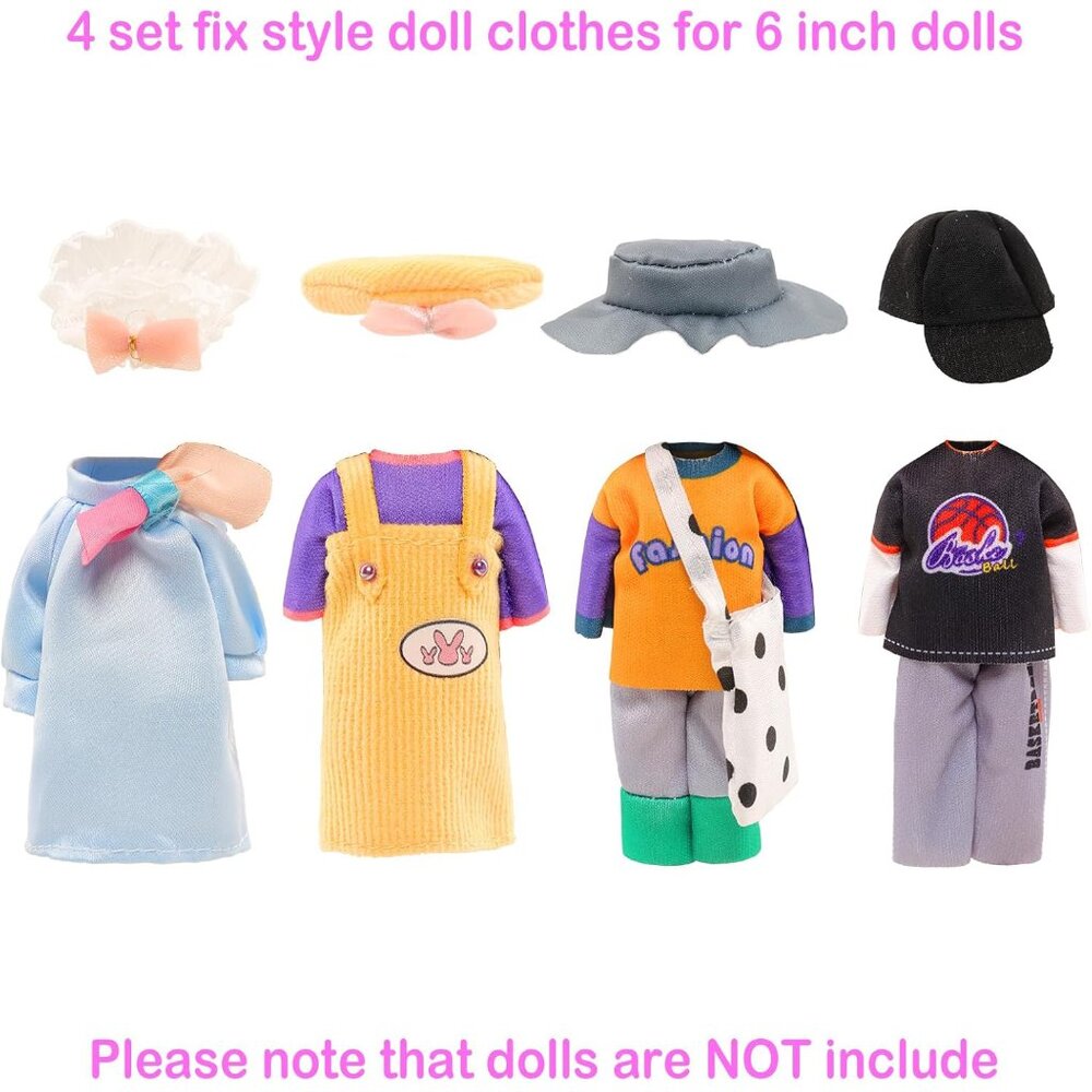 29 Piece Wilderness Adventure Clothes & Accessories for 5.3-6" Dolls (Chelsea) - Picture 4 of 5